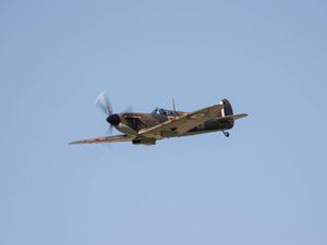 Supporting image for story: Spitfire crashes into field near RAF Coningsby
