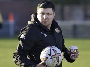 Supporting image for story: Walsall Wood boss Harry Harris taking it one at a time at the top