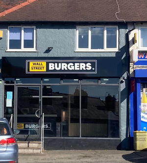 Wall Street Burgers In Stafford Road Cannock. Photo by Staffordshire LDR Kerry Ashdown. Free for use by all LDRS partners