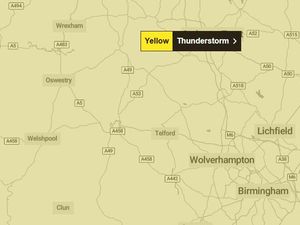 Supporting image for story: Thunderstorm warnings in place as Shropshire warned of scattered 'heavy showers' and possible train delays