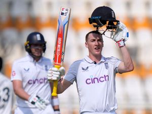 Supporting image for story: Harry Brook tops 300 as free-scoring England break records in first Test