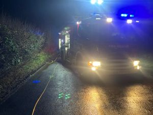 Supporting image for story: Crash closes road near Bridgnorth as emergency services work to free casualty