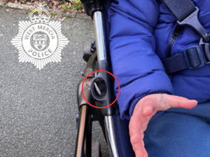 One of the raps of heroin which landed in the child's pushchair. Picture: West Mercia Police