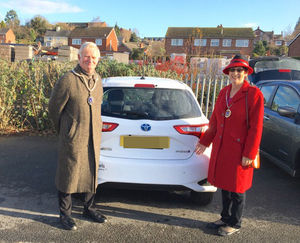 Mayor of Ludlow Tim Gill with late wife Mary Gill