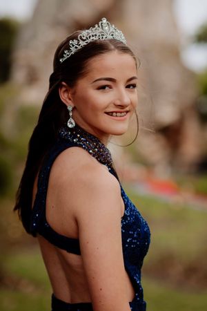 LAST COPYRIGHT SHROPSHIRE STAR JAMIE RICKETTS 30/08/2019 - The Bridgnorth Carnival Queen for 2019 - 15 Year Old Robyn Gross, is also competing in Miss Teen Shropshire, raising money for the national charity Together for Short Lives. Pictured here in grounds of Bridgnorth Castle....
