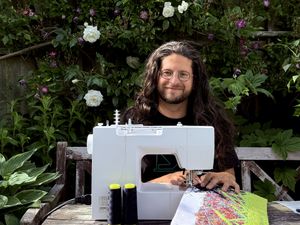 Supporting image for story: 'I went from selling other people's art to making my own and now specialise in machine embroidery in north Shropshire'