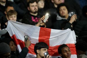 England fans during the clash at The Hawthorns (Photo by Adam Fradgley/West Bromwich Albion FC via Getty Images)