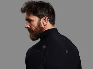 Supporting image for story: This all-black clothing range uses glass to keep people safe in the dark