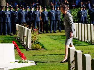 Supporting image for story: Anne lays wreath and meets veterans at Battle of Arnhem commemorative event