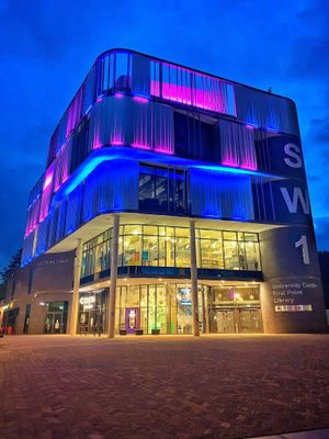 Southwater One will be illuminated in pink and blue on Wednesday evening to mark Baby Loss Awareness Week. Picture: Telford & Wrekin Council