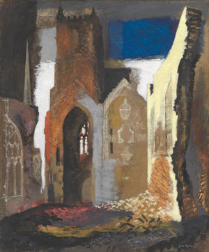 John Piper, St Mary le Port, Bristol 1940 - Tate Liverpool
