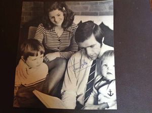 Jeff with his wife and children
