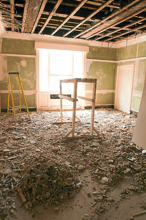 One of the many rooms to be restored