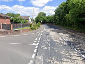 Supporting image for story: Car left on roof and road shut after three-vehicle crash in Halesowen