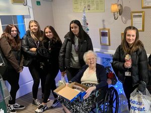 Supporting image for story: Dudley students deliver Christmas gifts to neighbouring care home