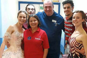 Supporting image for story: Birmingham Royal Ballet performers visit poorly patients at Children's Hospital