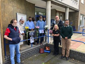 Supporting image for story: Wellington residents hold moment's silence for tragic PC Andrew Harper