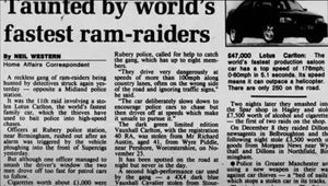Newspaper from the time