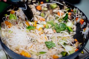 The food made by the Green Peppers team