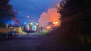 The heat was described as quite intense. Photo: Richard Leadbetter.