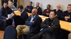 Concerned traders packed out an information meeting in the build-up to the work