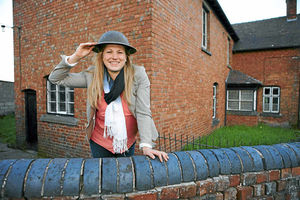 Julia Perry takes cover at her grandfathers house before the shell is detonated in the top field