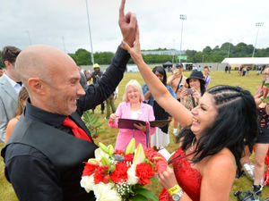 Supporting image for story: Rave-loving Black Country couple renew vows in style at a major Wolverhampton music festival
