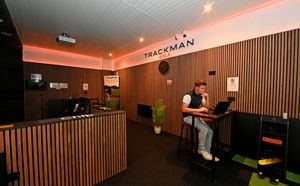 The studio features Trackman technology