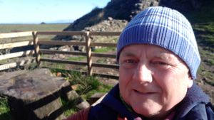 Rob McBride at the Sycamore Gap. Picture: Rob McBride