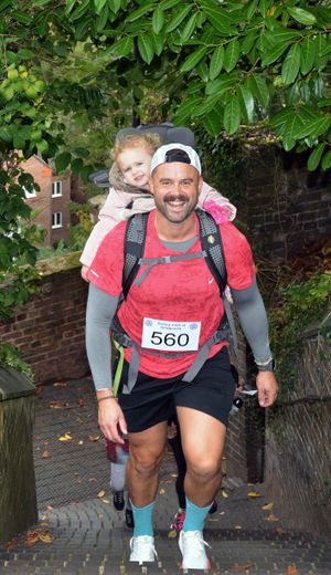 Walkers taking on the challenge on Sunday