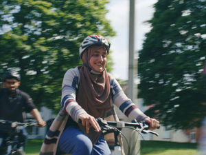 Supporting image for story: 'Wearing a head scarf shouldn’t hold me back, so I don’t let it': Walsall mum-of-three inspiring her family by redefining what getting active looks like