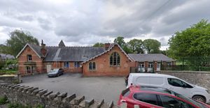 Llandinam primary school could be closed by the end of August 2026. From Google Streetview