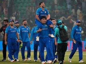 Afghanistan players celebrate