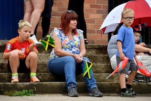 A few Jamaican flags were being waved at the Severn Hospice Dragon Boat Festival, possibly in support of the Cool Runnings team