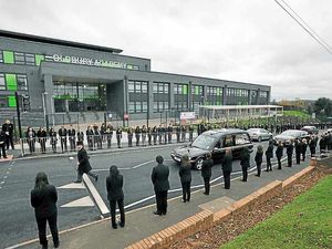 Supporting image for story: Oldbury Academy pupils say final farewell to school nurse