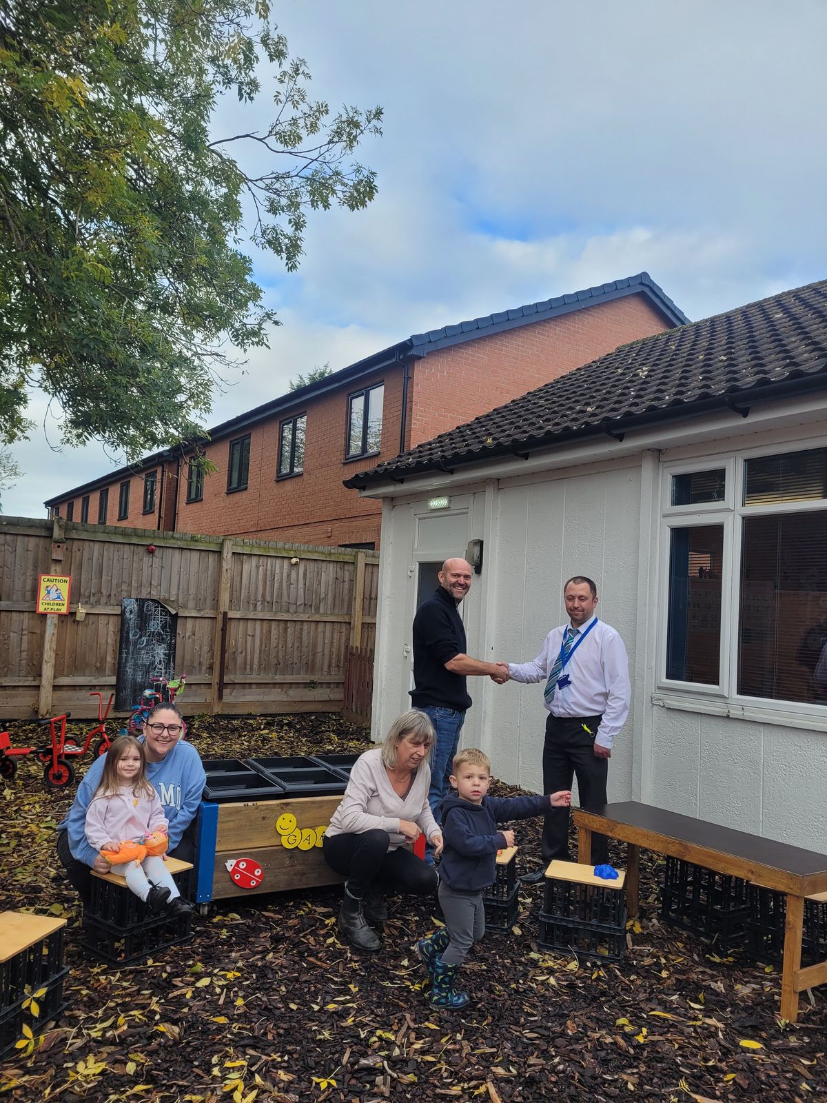 Improvements to community centre outdoor area thanks to local developer