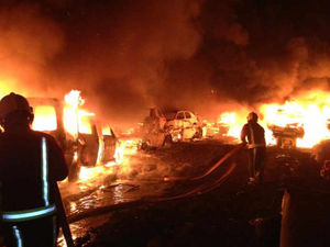 Supporting image for story: Cars destroyed in Black Country scrap yard arson attacks