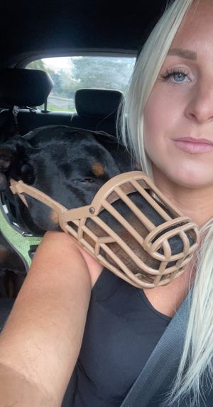 Cheryl with Dobermann, JD