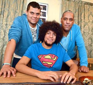 John, Josh and Nayman Dunderdale, rescued their next door neighbour from a fire