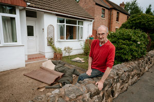 James Wilde pictured at his bungalow in Wrens Nest Lane, Ketley