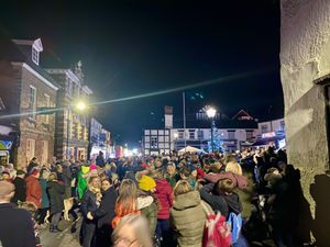 Supporting image for story: Road closures and packed programme bring out crowds for Church Stretton's Christmas lights switch-on