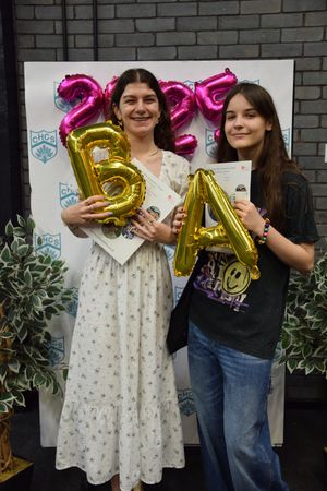 Aleksandra got a B in English Literature and Veronika received an A in Art