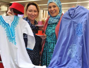 Amanda Jones the director of Shropshire Supports Refugees with Kariman Yakhoul