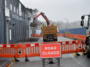 Supporting image for story: Smethwick road closed as part of factory roof collapses
