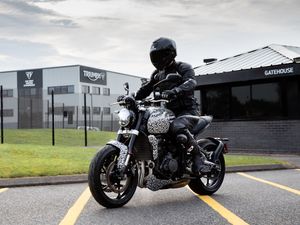 Supporting image for story: Triumph gives closer look at upcoming Trident in new images