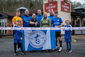 Randlay Colts Junior Football Club joined the Cuckoo Oak for an official ribbon cutting to reopen the pub.