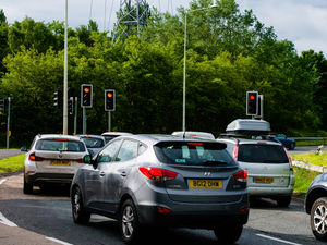 Supporting image for story: Lights are on at Telford roundabout but commuters still groan