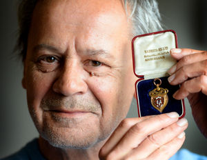 Matthew Bytheway, from Midlands Sport Auctions, is holding an auction of Wolves and West Bromwich Albion memorabilia over the weekend