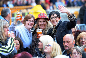 Fans enjoy the gig as Sir Rod Stewart performs at Molineux. Picture: Tim Thursfield