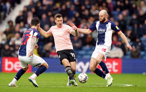 West Bromwich Albion's Matt Clarke (right) and Cardiff City's James Collins (Tim Goode/PA Wire)